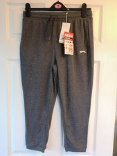 Women's Slazenger Grey 3/4 Length Joggers - Size 10 Brand New
