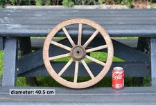 Vintage old wooden cart wagon