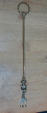 Substantial brass toasting fork Lincoln Imp gargoyle design 20 inches long