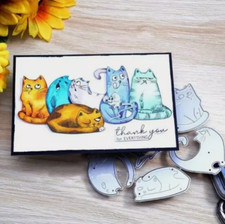 6pcs Cats Metal Cutting Dies