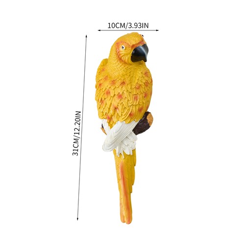 Small resin simulation parrot - simulation,