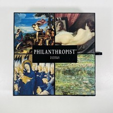 PHILANTHROPIST board game by Mecenes 1999. Buying selling Art Museum. VINTAGE