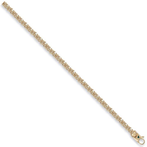 Yellow gold 3mm flat - gold, 5.3mm