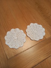 2 x HANDMADE CROCHET COASTERS