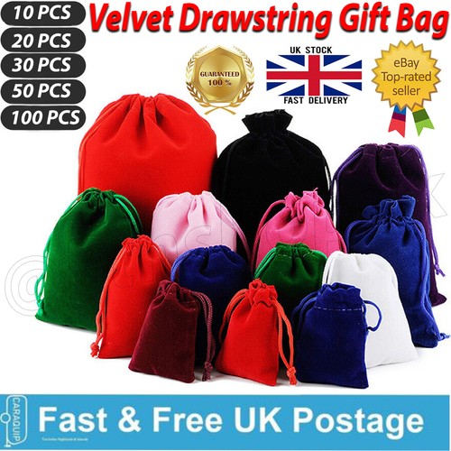 100pcs velvet drawstring - velvet,