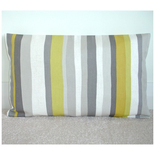 Cushion cover yellow and - cushion, grey