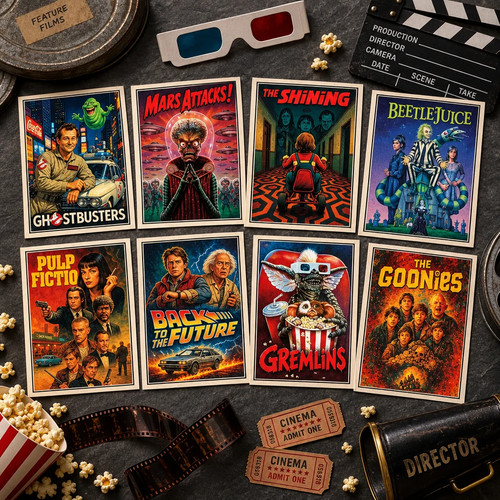 Vintage film poster postcards - film,