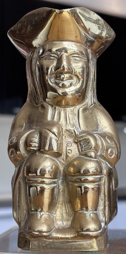 Vintage heavy solid - brass, toby