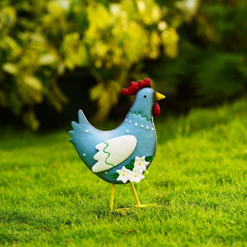 Jardin metal chicken garden - chicken,