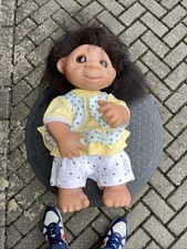 Dam Troll 806 Plush Soft Body Doll 1980s Vintage