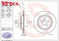 X2 PCS REAR BRAKE DISC ROTOS