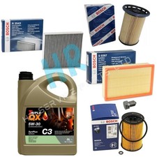 PREMIUM FULL BOSCH SERVICE KIT 5L 5W30 FOR AUDI A3 1.6 2.0 TDI 2012-2020