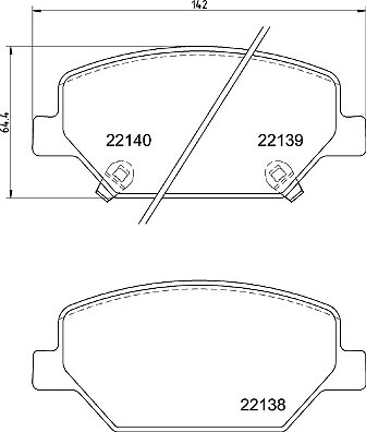 New brake pad set disc - new, set,