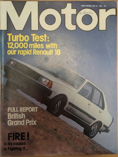Motor magazine 82 renault - 24/7/82,