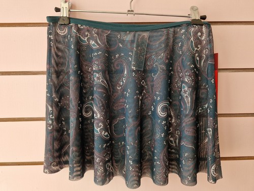 Green paisley ballet skirt - ballet, sz