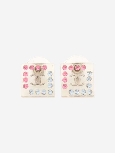 Chanel clear lucite rhinestone - chanel,