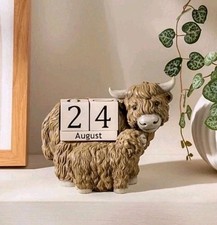 Brown Highland Cow Calendar