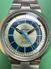 Omega Geneve Dynamic - Original Bracelet - Blue/Silver Dial Ladies Watch 535.015