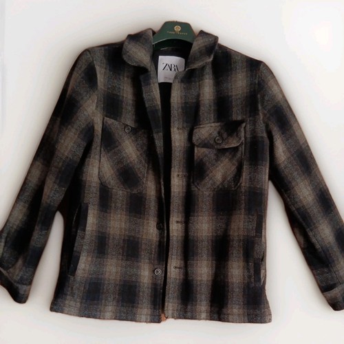 Zara men checked autumn coat - autumn,