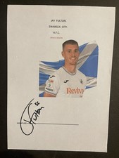 Jay Fulton- Swansea City Fc Signed Picture