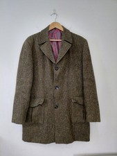 Harris Tweed Balmaccan Coat 44