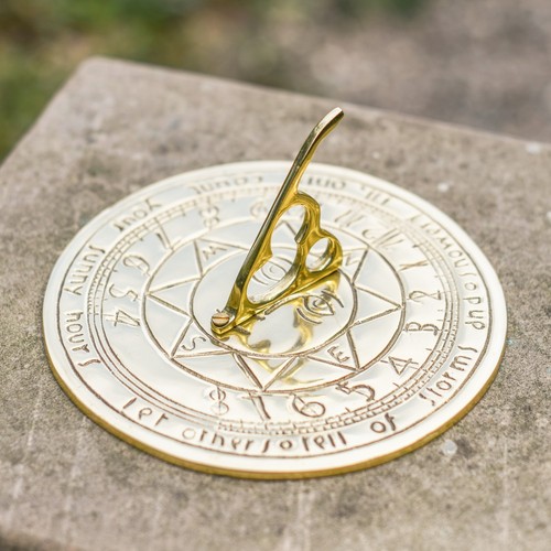 18cm solskin brass sundial - 18cm,