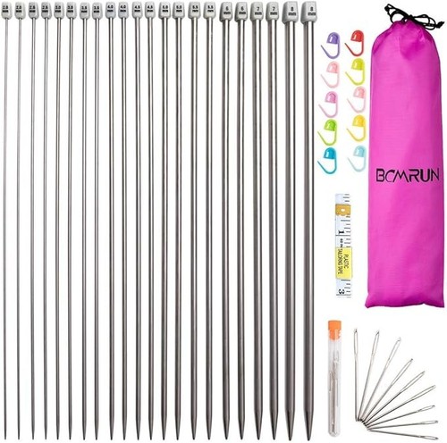 22pcs metal knitting - metal, needles