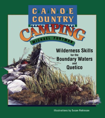Canoe country camping - canoe, by