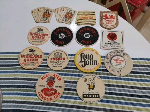 Rare vintage spirits beer mat - vintage,