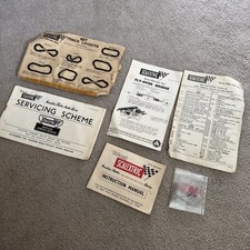 Scalextric 1962/63 UK fifth edition instruction Manual Service Schedule Etc