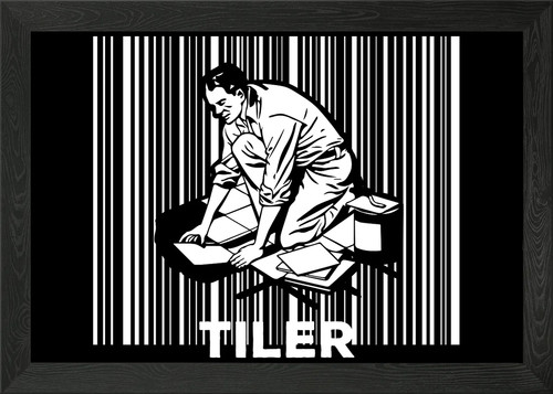 Floor tiler tiling framed - floor,