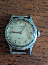 Rodania Mens 17 Jewels Military Watch, Aquatite Case, for Restoration #P64