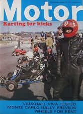 Motor magazine 23/1/1971 featuring Vauxhall Viva road test, Ford GT70, Karting
