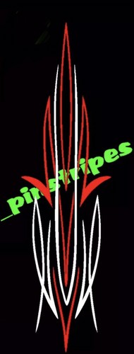 Pinstripe hot rat rod - , hood