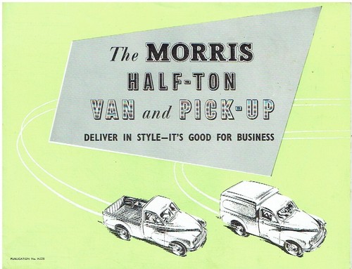 Morris cowley half ton van - van, &