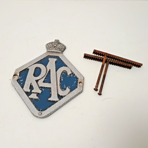 Rac car badge mascot issued - car,