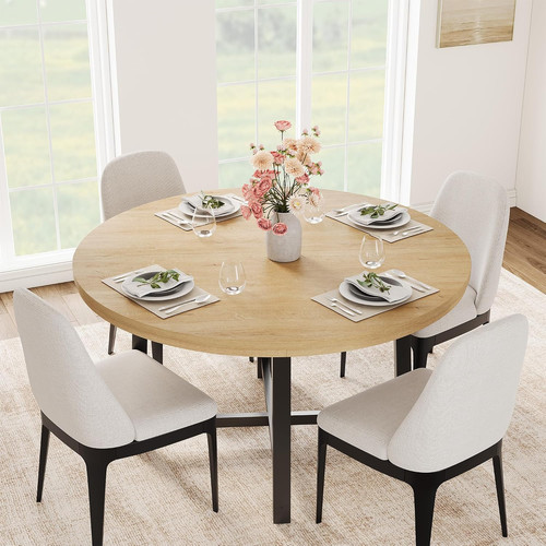 Rustic round dining table - 47",