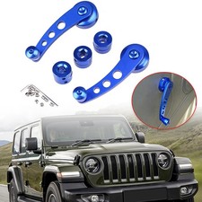 1 Pair Universal Blue Chrome