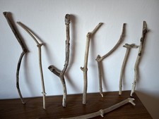 8 30-50cm long DRIFTWOOD STICKS Branch Craft Bundle Xmas Display Tree Knobbly