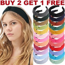 Wide Soft Headband Women Girls