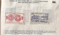 CZECHOSLOVAKIA 1958 DOCUMENTS