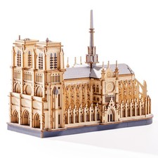 Rolife3D Wooden Puzzle Notre Dame de Paris DIY Architecture Model Kit Home Decor