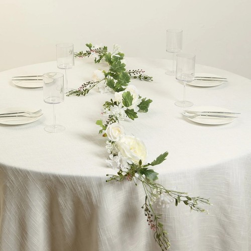 White artificial rose - 6,