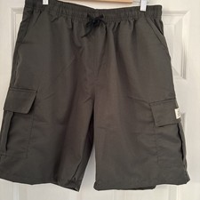 Men's Summer Drawstring Casual Sports Shorts with Zipper Pockets BNWOT Size XL