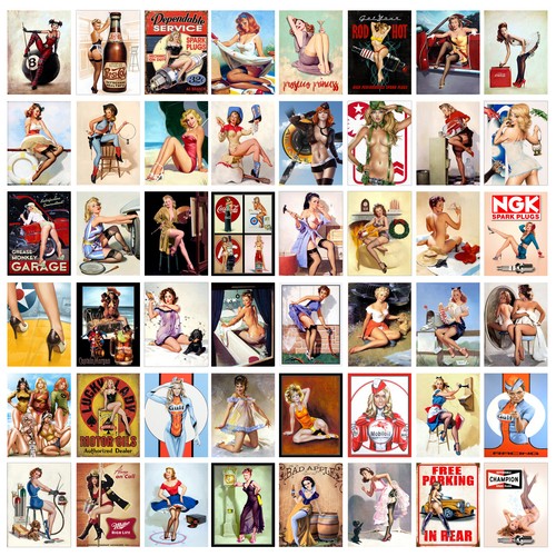 Pin girls metal - tin, signs