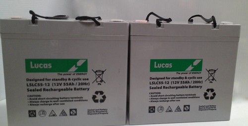 Lucas 12v 55ah - 55ah, (