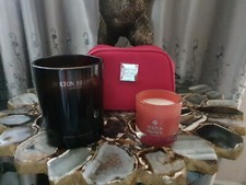 MOLTON BROWN 2 CANDLES 190g +30g & MAKE UP BAG GENUINE 