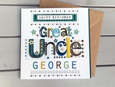 Great Uncle birthday card |