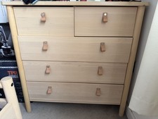 Chest of drawers Ikea BJÖRKSNÄSChest of 5 drawers, birch, 90x90 cm