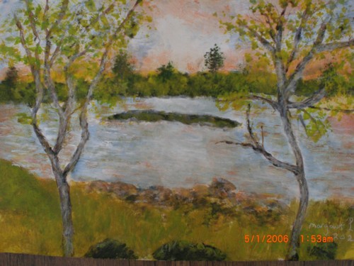 Acrylic painting the - acrylic,